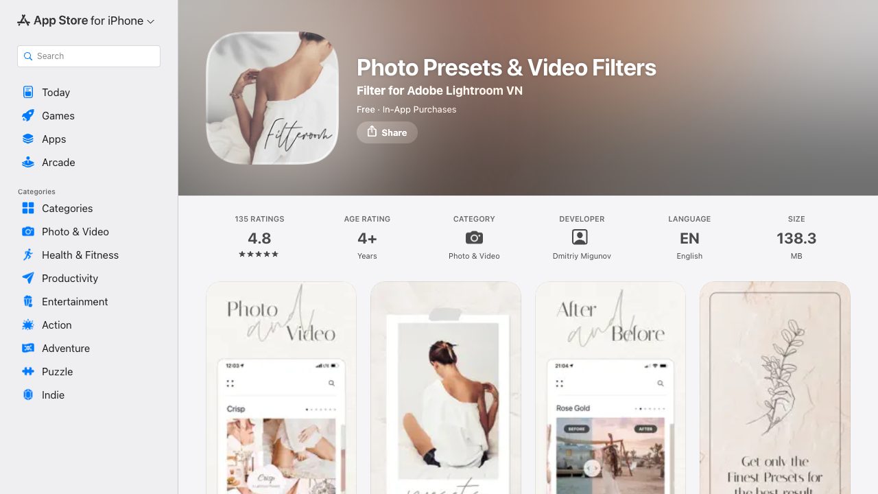 Filteroom — фоторедактор с коллекциями фильтров — обложка